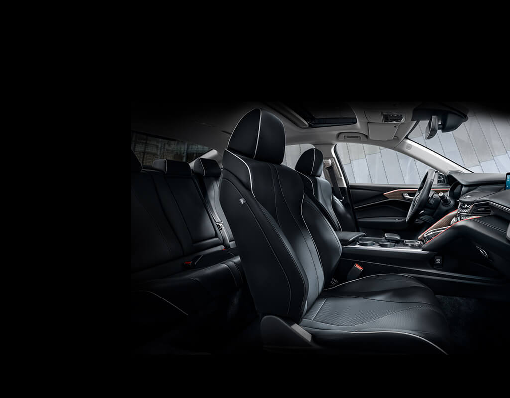 2023 Acura TLX Sedan with Black Interior Front Seating 